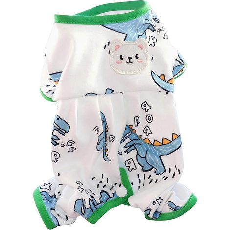 Combinaison pour chiot à 4 pattes, douce et chaude, vêtements tendance pour petits chiens de type Schnauzer ou Teddy, idéale pour l'automne et l'hiver. (1/2)
