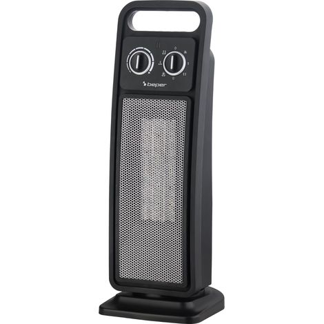 BEPER P203TER002 Termoventilatore Ceramico a Torretta, Stufetta Elettrica 2000W con Oscillazione Automatica, Termostato Regolabile, 2 potenze, Sicuro con Autospegnimento (1/5)