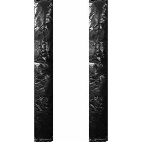 Housses de parasol avec fermeture éclair 2 pcs PE 250 cm (1/5)