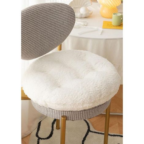Coussin chaise rond 35 cm laine agneau (1/5)