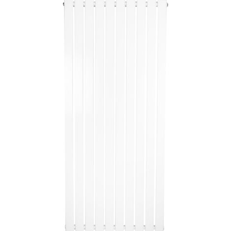 Radiateur Plat à 1 Colonne 1600 x 700 mm en Acier Carbone Blanc Chauffage Centrale Moderne Verticale Monté Sur Mur Cuisine Salle de Bain [Brosse de Nettoyage & Supports INCLUSES] (1/5)