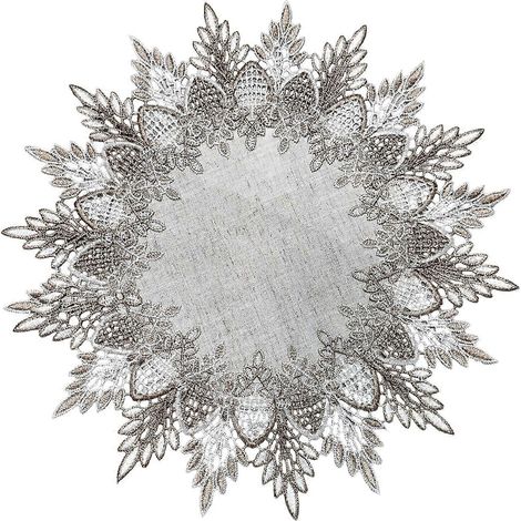 Protège-tables en dentelle, faciles à nettoyer, multifonctionnels et décoratifs, adaptés à différentes surfaces de meubles, multicolores. (1/5)