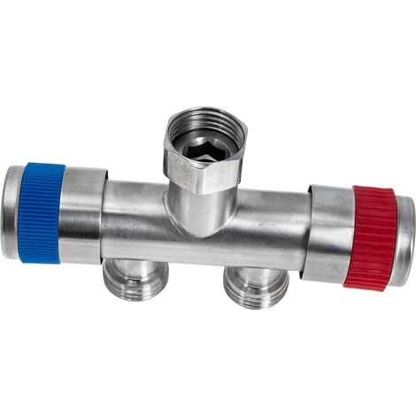 Distributeur de robinet en acier inoxydable, raccord de tuyau à double sortie, adaptateur de robinet