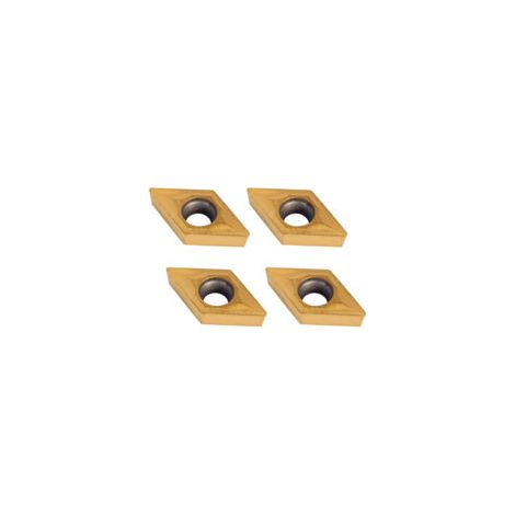 10 Pcs CNC Inserts en Carbure, Forme Losange Plaquettes en Cutter Tour, Lame en Carbure Indexable Pour Tour Outil de Tournage