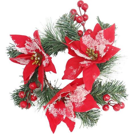 Guirlande de bougies de Noël, anneaux de bougies décoratifs, 5 pièces (1/5)
