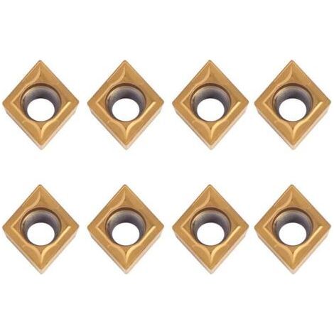 CCMT09t304 Plaquette Carbure CCMT32.5 Lot de 10 Fraises en Métal dur CNC pour Outil de Tour (1/4)