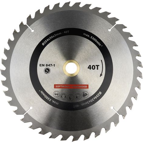 Lame de scie circulaire 254x30 mm 40T - Par pièce (1/4)