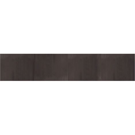 Tapis rectangulaire marron foncé 80x400 cm bambou (1/5)