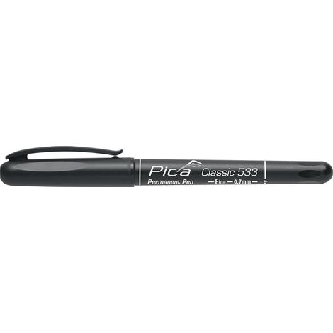 Permanentmarker Pica CLASSIC schwarz Strich-B.0,7mm Rundspitze PICA