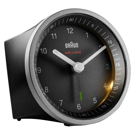 Braun BC 07 SB-DCF Funkwecker silber-schwarz