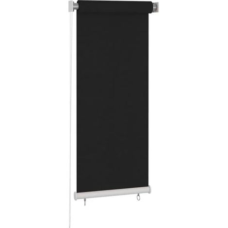 Store enrouleur extérieur, 60x140 cm, noir. (1/5)