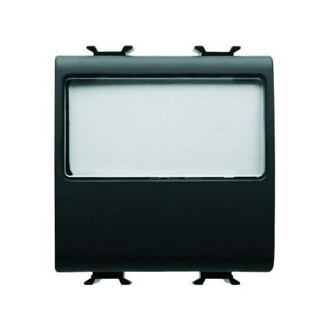 B-P 2M 1P NO 10A PORTE-ETIQ. LUM. NOIR GW12191