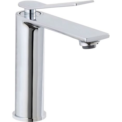 Collection, mitigeur de lavabo, robinet de salle de bains, idéalement conçu pour lavabo suspendu, chrome, VIOLA M