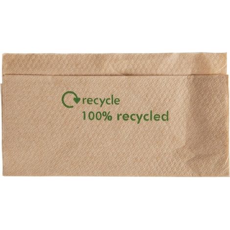 Serviette en papier 1 pli recyclé avec distributeur - Carton de 6000 pièces