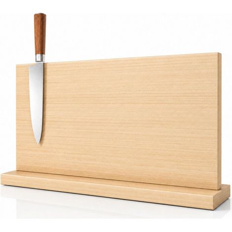Magnetischer Messerhalter Holz 40cm, Küchenmesserblock mit starkem Magnet, multifunktionale Aufbewahrung (1/4)