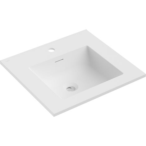 Mexen Otis lavandino da incasso in piano 51 x 46,5 cm, bianco opaco - 25185001 (1/3)