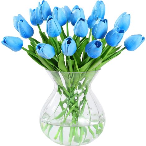 Tulipes artificielles en soie, 13.5 pouces, 20 pièces, des mères, pour la cuisine de la maison, fleurs d'automne (1/5)