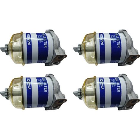Adatto per set di filtri separatori olio-acqua a tazza singola da 4 pezzi 7111-296 HDF296 filtro carburante universale 296 elemento filtrante