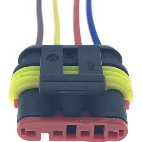 282088-1/282106-1 Capteur de niveau et de température d'urée, connecteur femelle plat à quatre broches Fiat Palit, alimentation électronique en carburant – connecteur unique
