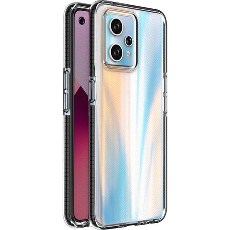 Spring Case Realme 9 Pro+ / Realme 9 Silikonhülle mit Rahmen, Schwarz (1/5)