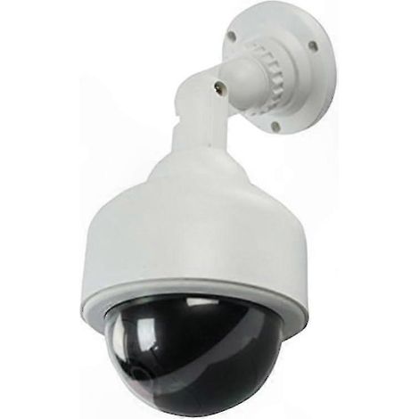 Wasserdichte Attrappe einer Überwachungskamera mit blinkender Infrarot-LED für den Innen- und Außenbereich, kabellos, abschreckend, für den privaten und professionellen Gebrauch. (1/5)