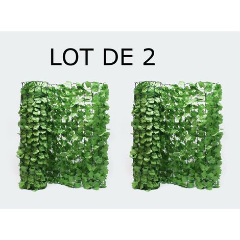 Lot De 2 : Haie Articficielle - Clôture Feuillue. Idéal brise vue L : 3m (1/5)