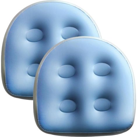 Filiyano-Lot de 2 coussins gonflables pour siège de spa adulte, avec ventouses, pour baignoire et bain. Coussin de massage à air pour une détente et (1/5)