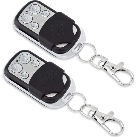 Pack of 2 replacement garage door transmitters, 433.92 MHz, 100% compatible with NOVOFERM NOVOTRON 502 MAX43-2, 504 MAX43-4, 512 MIX43-2, MNHS433-02, MNHS433-04 (1/4)