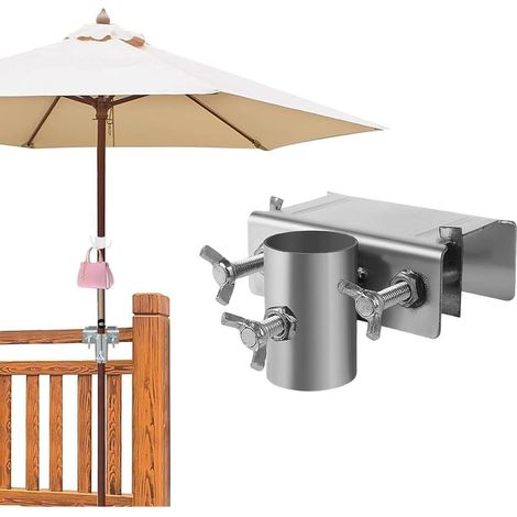 Masthalterung Generico Réglable, Portable Fixation Triangle & U Pour Terrasse, Jardin, Camping, Pêche et Piscine(Classique) (1/5)