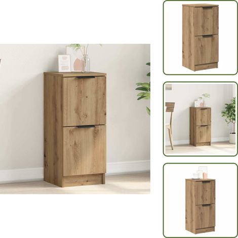 Sideboard Artisan-Eiche 30x30x70 cm Holzwerkstoff - Sideboard - Sideboards - Schrank - Lagerschrank (1/5)
