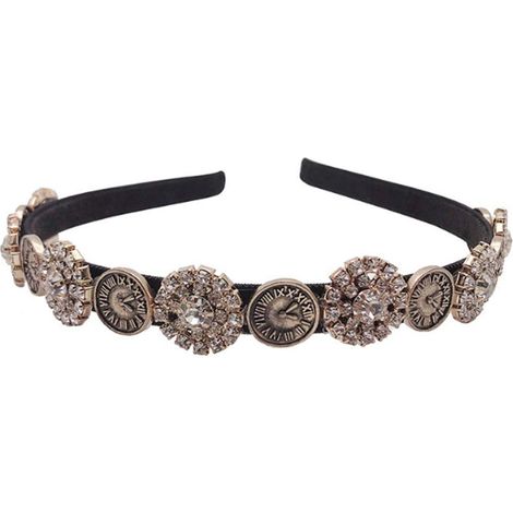 1 paquet de serre-tête à strass diamant reconditionné, ceinture élastique à strass. (1/3)