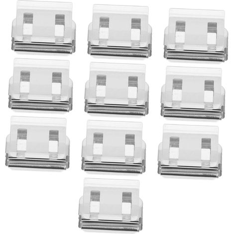 Lot De 10 Verrous De Sécurité En Plastique Robustes Pour Fenêtres Coulissantes, Butées Antivol Pour Ouverture Partielle, Verrouillage Sécurisé Pour Portes Et Fenêtres De Maison (1/5)