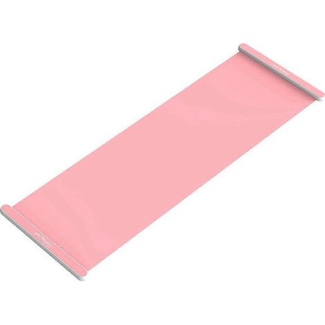 Tapis de glisse pour yoga, patinage de vitesse, hockey sur glace, roller, exercices pour les jambes, 180 cm, rose (1/5)