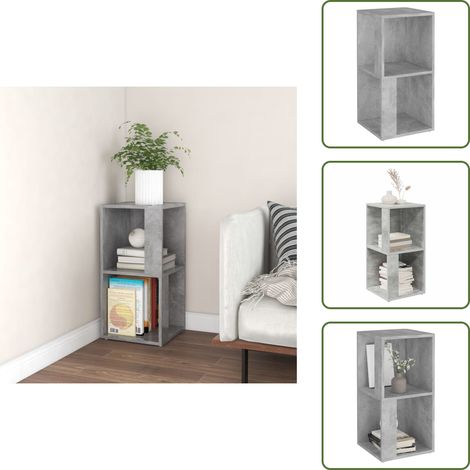 Mueble decorativo - vidaXL Mueble de esquina madera de ingeniería gris 33x33x67 cm - Mueble de salón