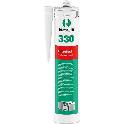 Silicone résistant à la chaleur 330 rouge/brun - 310 ml