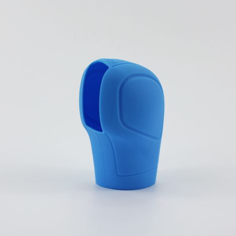 Confezione da due copri leva del cambio in silicone azzurro cielo, antiscivolo, morbidi, resistenti e comodi da indossare.
