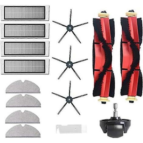 Pour Xiaomi Roborock S6 S60 S65 S5 Max T6 aspirateur robot pièces détachées brosse principale, brosse latérale et filtre HEPA chiffon de serpillière accessoires (1/5)