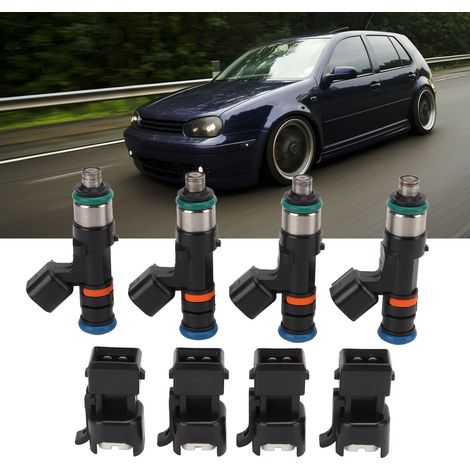 4 jeux d'injecteurs de carburant 60 lb 630 cm³ avec convertisseurs pour Audi A4 TT Golf Jetta Acura EV14 1.8T Turbo 0280158117 (1/5)