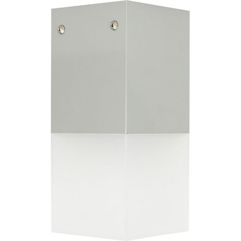 Plafoniera esterna SU-MA Cube CB-MAX E27 argento IP44 (1/3)