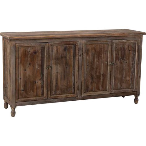Aparador de madera de 4 puertas 160x40x85h cm (1/5)