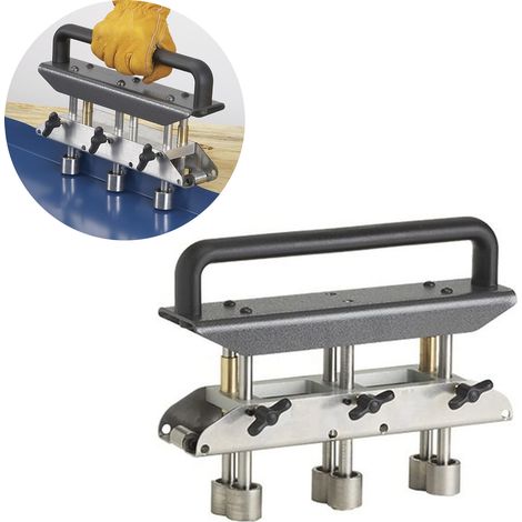 Ej.Life 3 Stationen Kantenrollerbieger, 0–90° Biegewinkel, Blechroller, Blechwulstrollerbieger für 1/2–5 Zoll (13–130 mm) Biegen von Metalldachmaterialien (1/5)