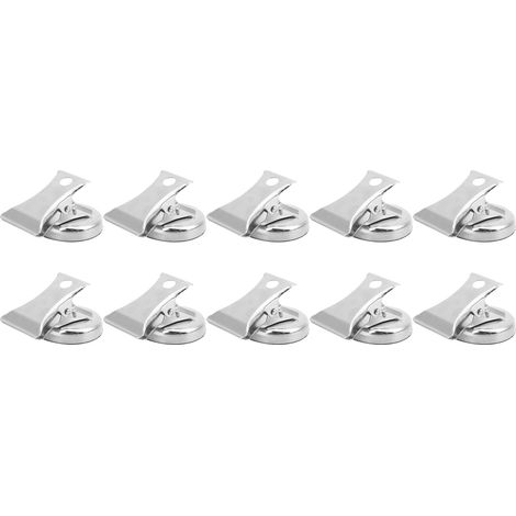 Lot de 10 aimants puissants clips magnétiques L40 Axe acier inoxydable 32mm avec flanelle anti-rayure (1/5)