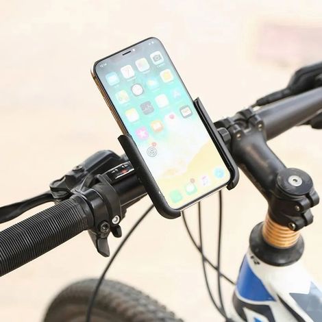 Support téléphone vélo 360° rotatif, support moto universel en alliage d'aluminium pour navigation GPS (1/5)