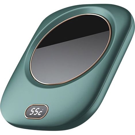 Intelligenter Kaffeewärmer, kabellos, USB-Anschluss, drei Temperaturstufen, 55 °C, tragbar, isolierter Tassenwärmer, grüne Edition