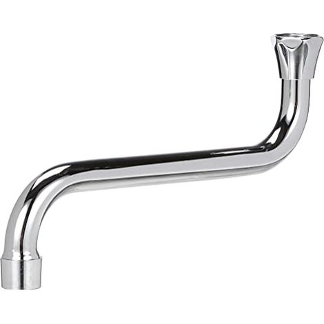Canna in ottone cromato d.18 lung. cm.20 con rompigetto, per lavelli 635602OC (1/4)