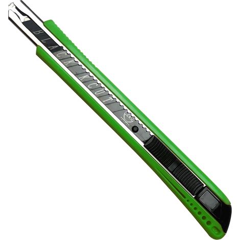 KELI - Cutter 9mm Vert avec Lame Black Blade SK2 - Durée de vie 3 fois supérieure (1/4)