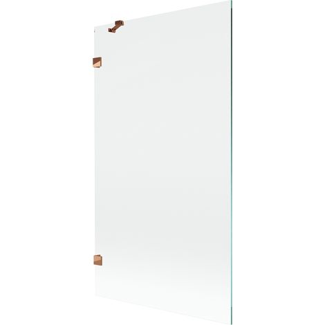 Mexen Lunar paravent de baignoire 1 volet 100 x 150 cm, transparent, or rose - 897-100-000-60-00 (1/5)