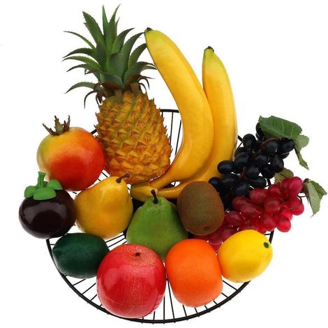Lot de 13 fruits artificiels réalistes pour décoration intérieure et fête (1/5)