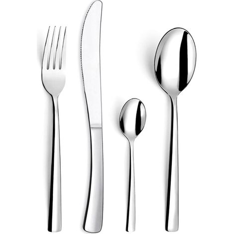 Juego de Cubiertos Amefa Manille Pv Metal Acero Inoxidable 24 Piezas