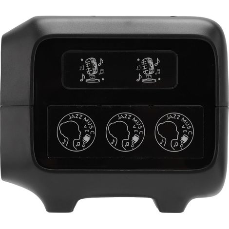 Enceinte Bluetooth avec chargeur sans fil 15 W Bluetooth 5.0 HiFi portable, réveil avec lumière colorée pour chambre, noire (1/5)
